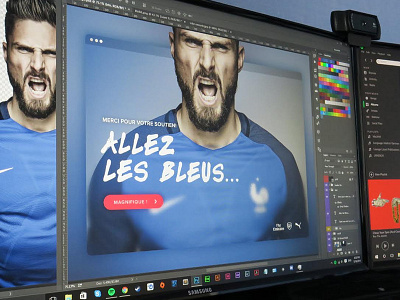 Olivier Giroud Modal allez les bleus arsenal design football france giroud modal ui