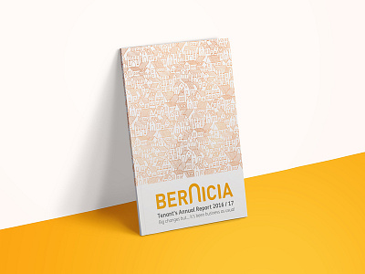 Bernicia Annual Report Foil Block Cover annual report booklet brochure editorial graphic infographic print