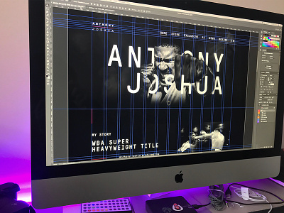 Anthony Joshua Website Remake aj boxing design graphics ui web