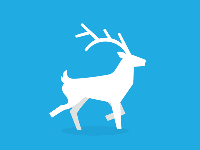 Trotting Stag Animation 2d ae after effects animation character animation gif illustrator loop motion run cycle running animation stag