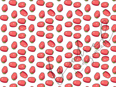 tomato pattern graphic design illustration pattern red tomato vector