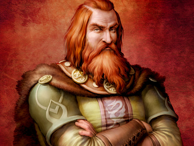 Dark Kingdoms - Vortigern board game character game illustration