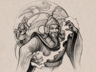 Magic&Fight character: Tai-Quiang character drawing fantasy game illustration pencil videogame