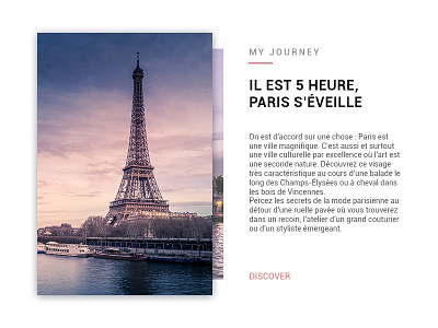 Card about Paris