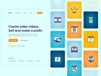 Sales videos: #30daysofwebdesign hero ui video video sale web web design webdesign