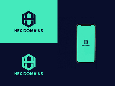 HEX DOMAINS - LOGO app art branding design flat graphic design icon illustration illustrator logo minimal typography vector