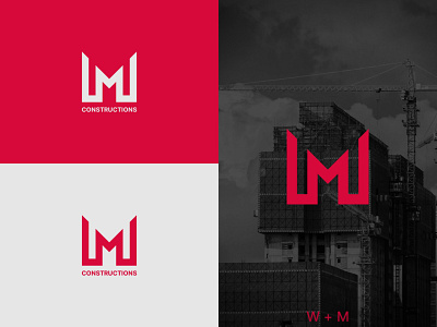 WM CONSTRUCTIONS branding design graphic design icon illustration logo typography vector