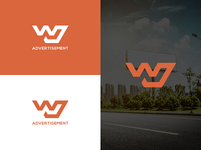 WJ ADVERTISEMENT branding design graphic design icon illustration logo typography vector