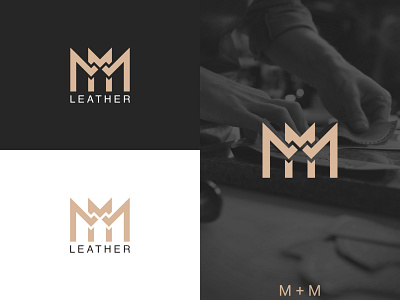 MM LEATHER branding design graphic design icon illustration logo typography vector