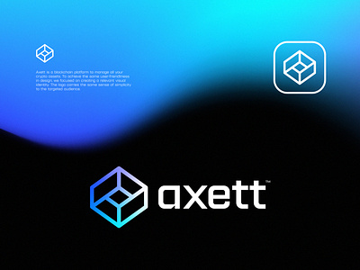 Axett - Blockchain Platform Logo Design branding design graphic design icon logo typography vector
