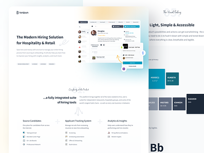 foh&boh: The Modern Hiring Solution for Hospitality & Retail ats dashboard design libraries hiring hospitality recruiting ui ux