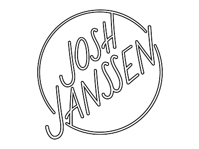 Josh Janssen Logo lettering logo typography