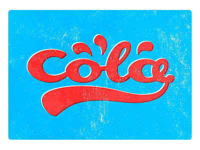 Cola Lettering cola lettering retro type typography