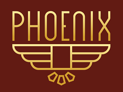 Phoenix Logo fire illustration logo