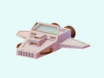 Rocket cinema 4d exploration illustration low poly relaxing space space ship stars travel zen