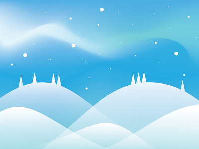 Snowscape gradient gradient design holiday holiday card illustraion snow