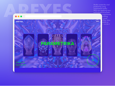 AREYES STUDIO - Case study page for the website