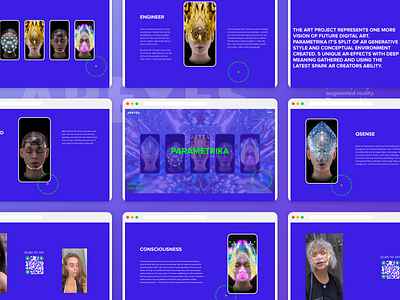 AREYES STUDIO - Case study page for the corporate website ar branding corporate website design digital design interface design ui ui design ux ux design vr web web design