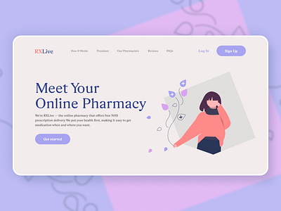 Online Pharmacy - Corporate website design concept design design concepgt digital design ui ui design ux ux design ve vector web web design website design