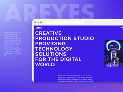 AREYES - Website design