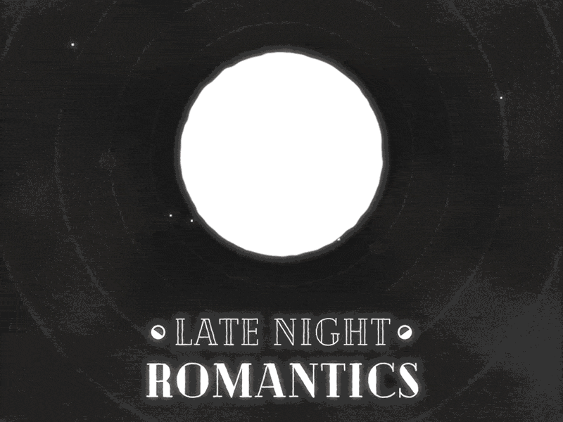 Late Night Romantics animation eclipse. stars heart late love night romance