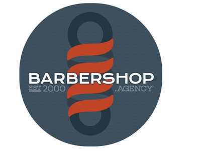 The Barbershop.Agency branding design logo