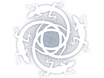 Bone Island Loom: Logo concept illustration logo