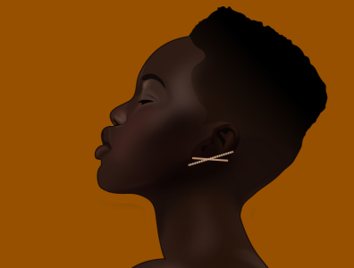 Adut Akech adobe design graphicdesign illustration portrait vector