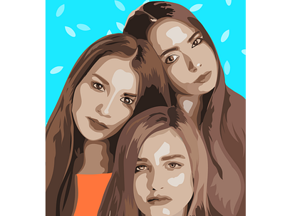 Sisterhood adobe design digital graphic design illustration portrait vector