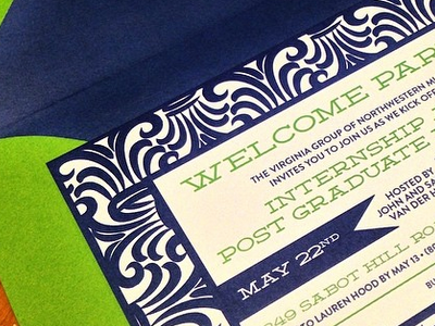 welcome party invitations