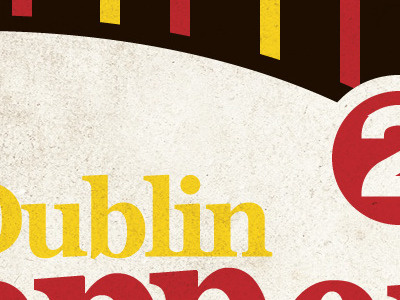 Dublin Dr Pepper texture typography vintage