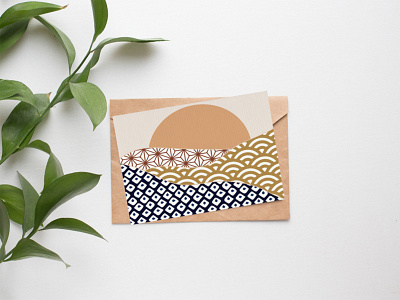 Greeting Card card design illustration japan