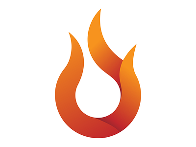 Hope Logo 2d fire flame flat gradient hope illustration logo