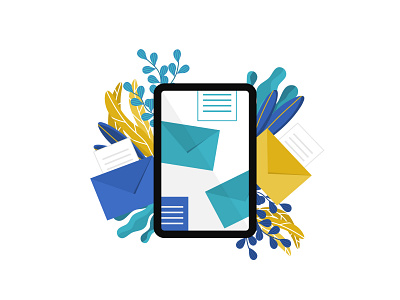 Emails affinity business correspondence design email email design email marketing email receipt emarketing illustration message receive vector vectorart