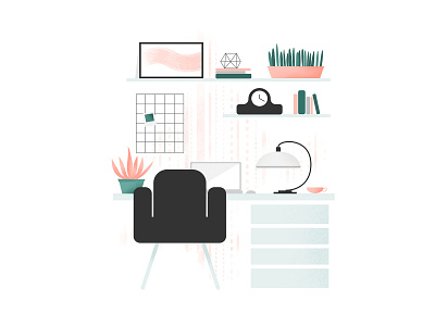 Home Office 2 affinity business design desk freelance home home office homeoffice illustration office online vectorart web illustration work