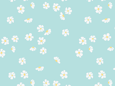 Daisies - vector seamless pattern daisy fabrics flowers seamless pattern vector