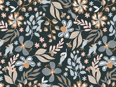 Floral Seamless Patterns for Patternbank fabrics flowers seamless pattern