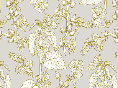 Elegant floral vector seamless pattern design fabrics seamless pattern vector vectorart