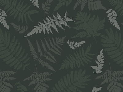 Ferns seamless pattern