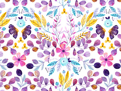 Watercolor Seamless Pattern for Patternbank fabrics flowers seamless pattern watercolor