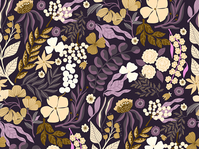 Floral Vector Seamless Pattern