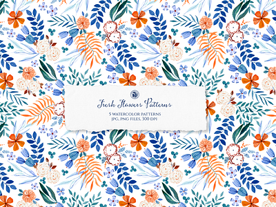 Fresh Flowers Patterns Collection