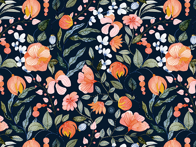 Watercolor Floral Pattern flowers seamless pattern watercolor