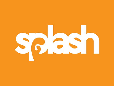 Splash Logo branding drink identity logo orange splash tea warm