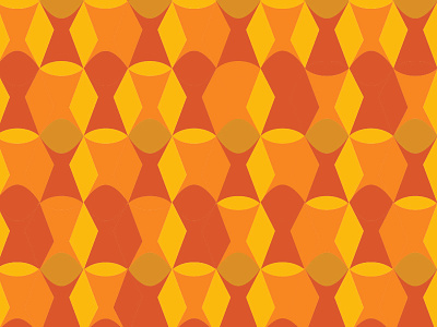 Goldfish Pattern fish geo geometric geometry gold orange pattern red yellow