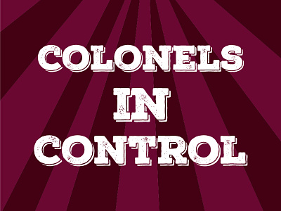 Colonels in Control academics college health health promotion maroon program red stripes university white