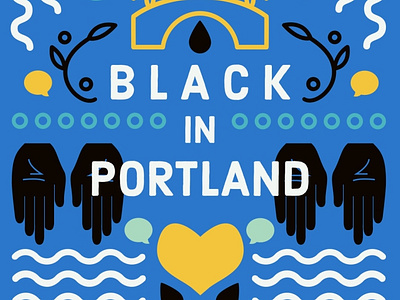 Branded Event Flyer: Black In Portland branding design graphic design ui ux vector