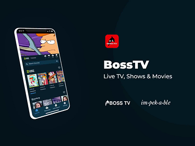 Boss TV Mobile App Redesign adobe adobe xd app impekable ipad iphone mobile design rapid prototyping redesign ui ui design user experience ux ux design web web design webflow website