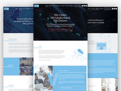 VTS IT Responsive Website Redesign it redesign technology ui ux web design website