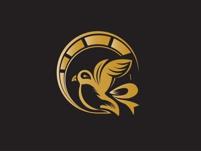 Golden Bird Logo graphic design logo